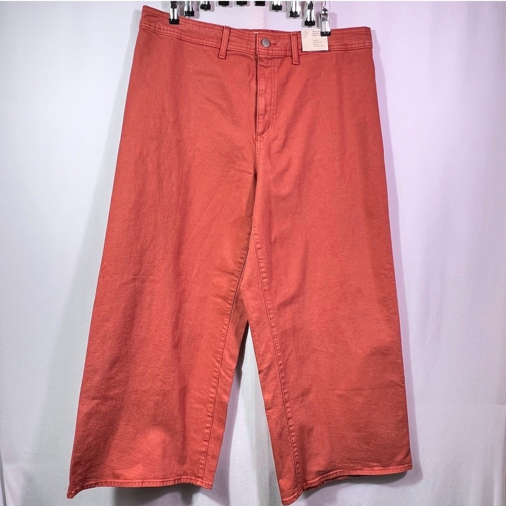 Universal Thread High-Rise Sailor Wide Leg Pants Orange Coral Size 17 NWT